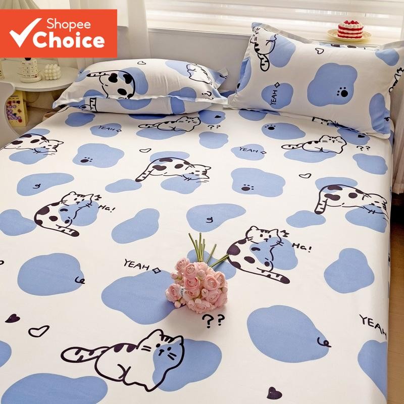 Cartoon Girls Bunny Chill Time Fitted Bedsheet main image 0