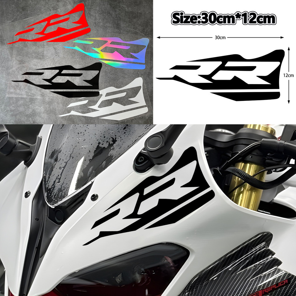 RR Race Replica Road Race Logo Sticker Motorcycle Front Head Fairing ...