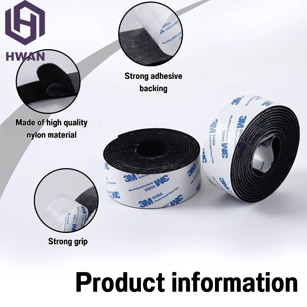 Magic Nylon Tape Easy use Hook & Loop Magic Tape DIY Magic Nylon ...