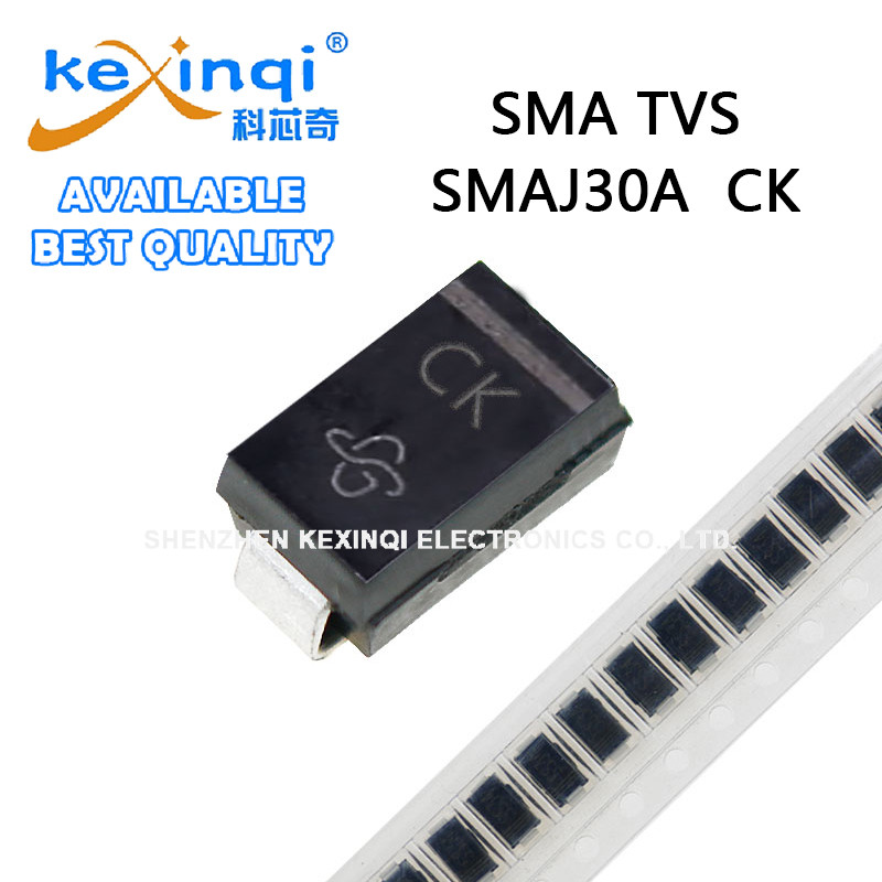 (20-100pcs) SMAJ30A CK SMA TVS Diode SMD Unidirectional Channel ...