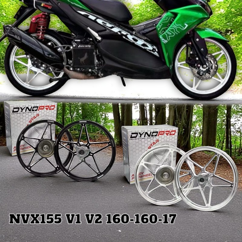 PROTEXX-R SPORT RIM BINTANG 5 STAR DYNOPRO D3 NVX155 V1 V2 AEROX 160 ...
