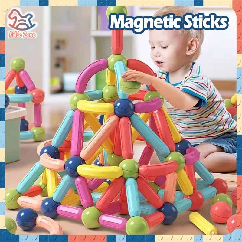 25/42/64/84 Magnetic Stick Balls Building Blocks Toys for Kids ...