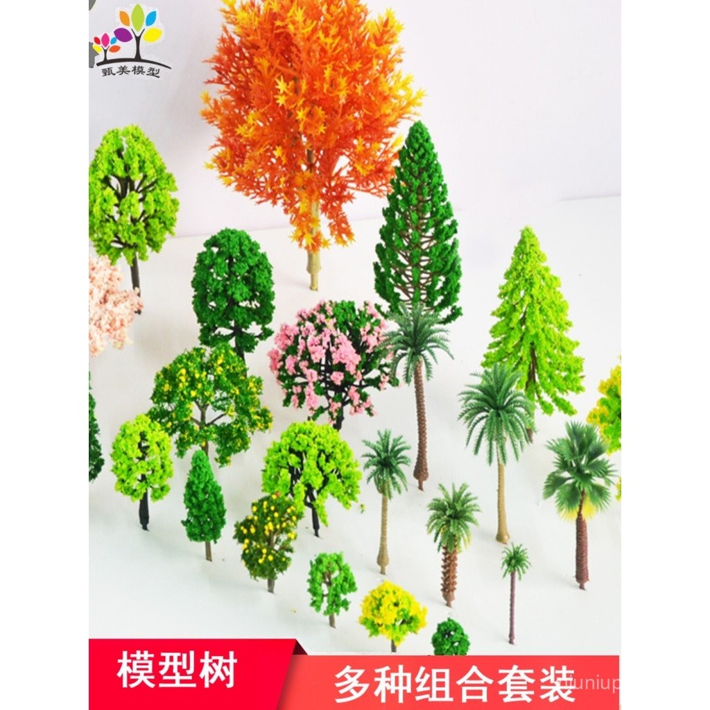 Construction Sand Table Model Tree Set Mini Small Tree Micro Landscape ...