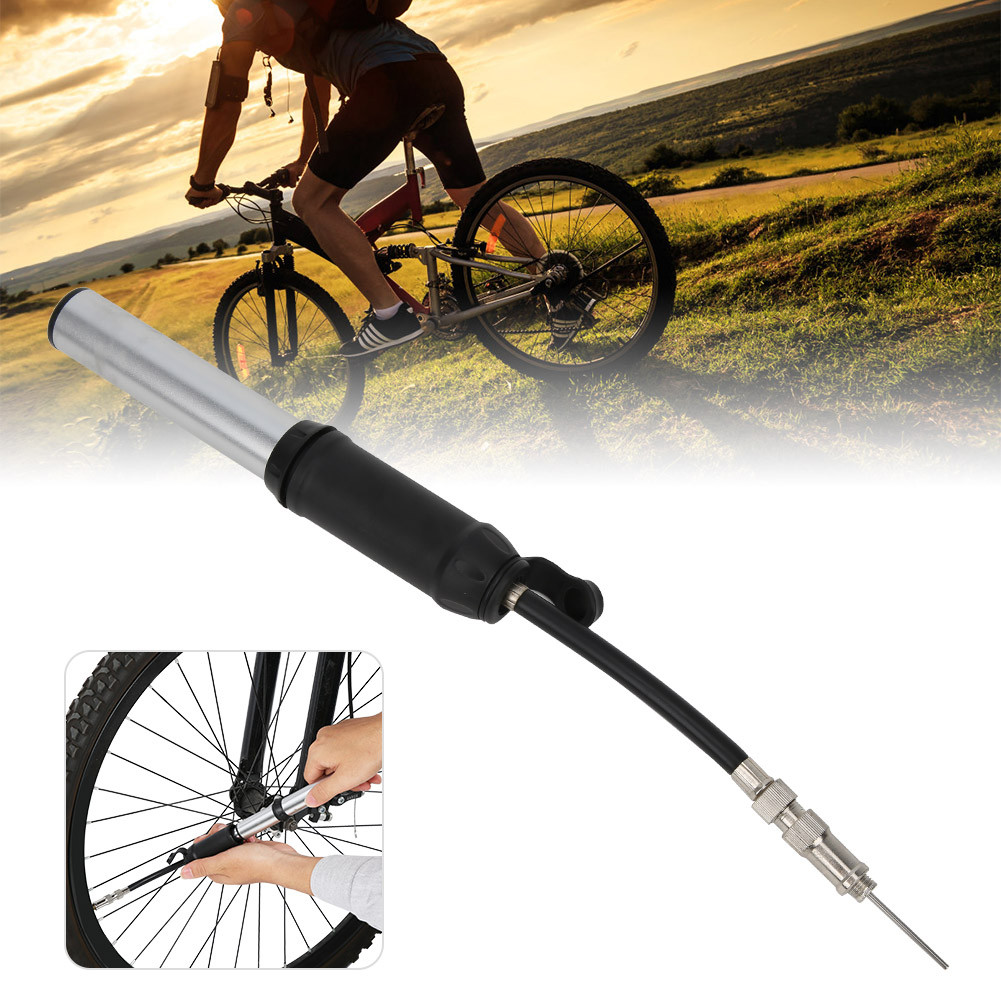 Mini Portable Hand Pump Aluminum Alloy Tire Air Inflator for Bike ...