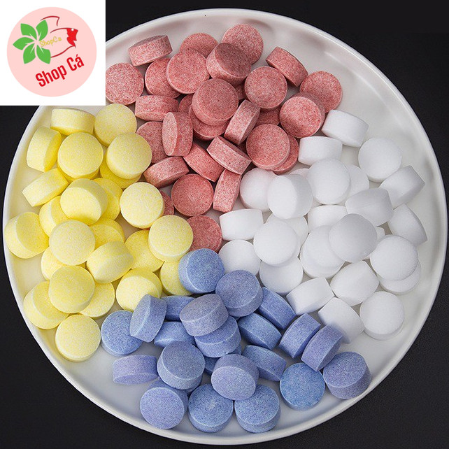 10 tablets of 4-color compressed salt to prevent and treat ornamental ...
