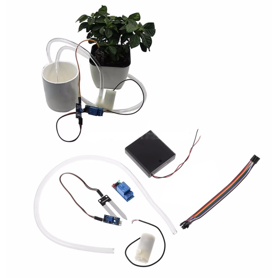 DIY Automatic Irrigation Module Kit Soil Moisture Sensor Detection ...
