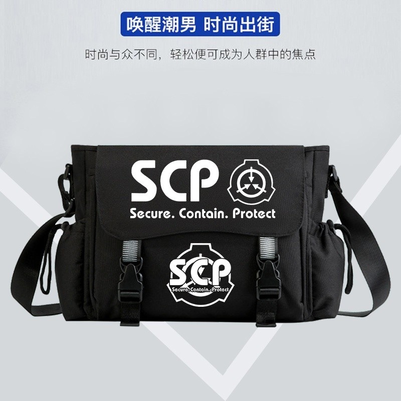 SCP Foundation Bag Peripheral Shoulder Anime Backpack Crossbody ...