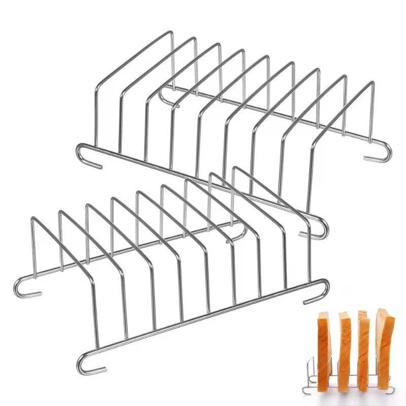 1/2/3Pcs Toast Bread Stainless Steel Rack - Air Fryer Bread Rack ...