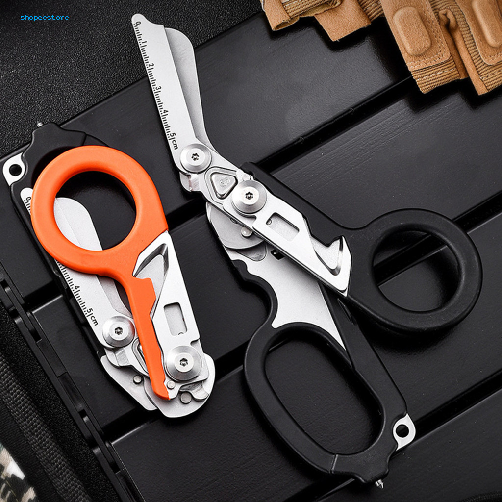 shopeestore| Folding Trauma Shears Compact Medical Scissors Compact ...