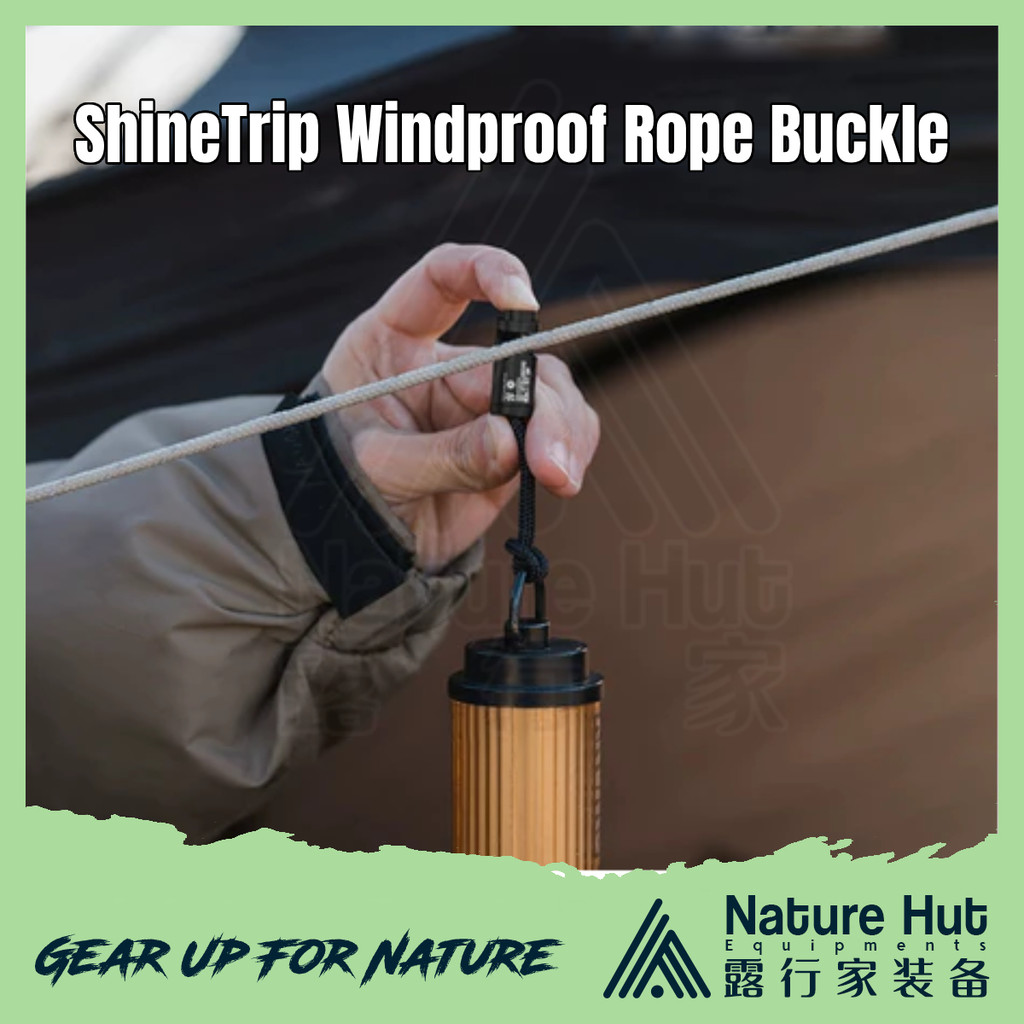 ShineTrip Camping Tactical windproof rope buckle Strap Hanging Clip ...