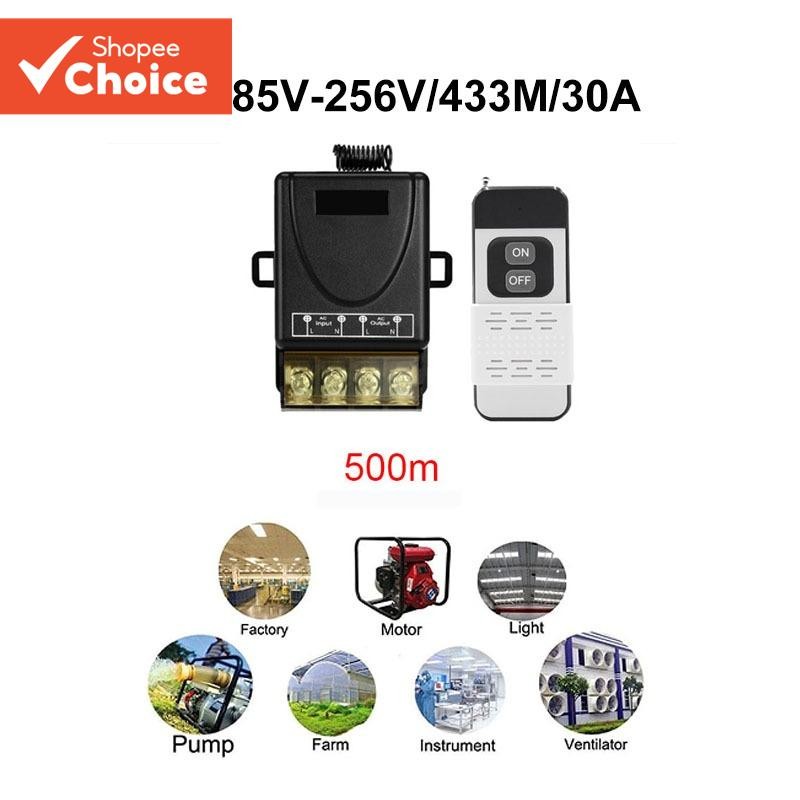 Ac220v433mhz/30a1 Channel Wireless Remote Control On-off Switch Water ...