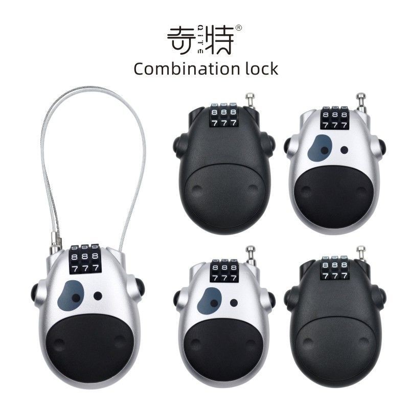 Luggage Combination Lock Cow Combination Lock Steel Wire Combination ...