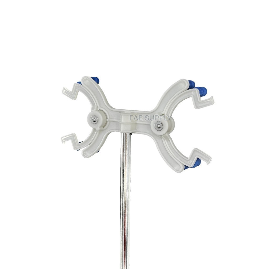 StonyLab Aluminum Double Burette Clamp - Spring Loaded Lab Clamp For Secure Chemical Experiment Setup