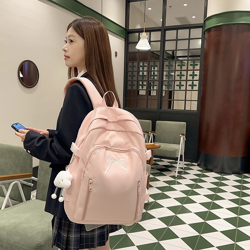 Berkapasiti besar busur beg sekolah topi set 16 inci Laptop Backpack ...