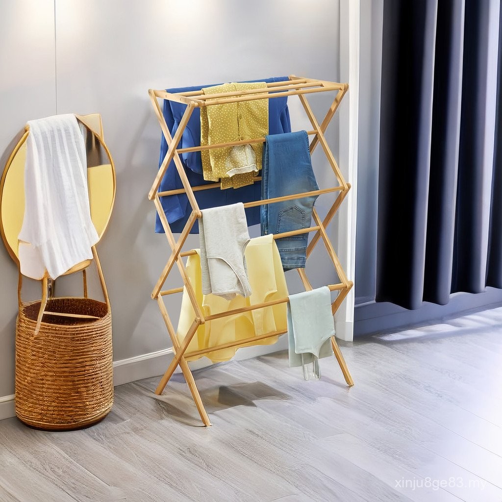 Household Bathroom Rack Foldable Drying Rack Hanger Drying Rack Hanger ...