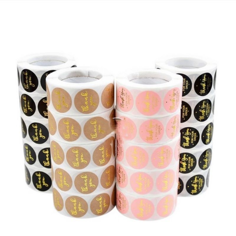 500pcs/roll Thank You Sticker label For Envelope Sealing Labels ...