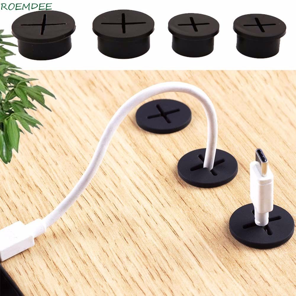 ROEMDEE Cable Hole Cover Flexible For USB PC Computer Desk Desktop ...