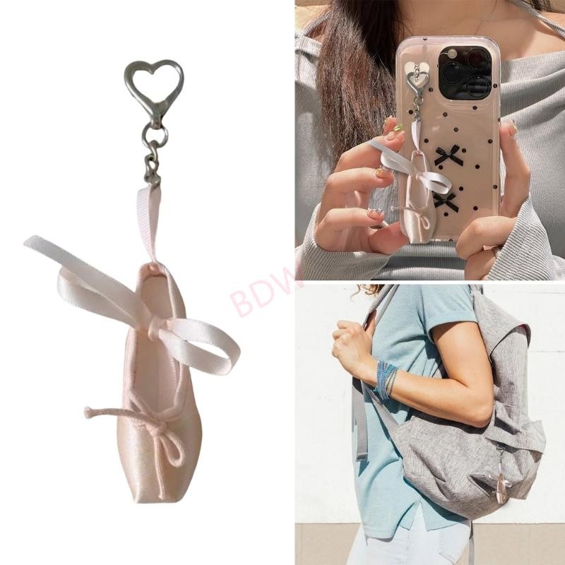 BDW Elegant Ballet Shoes Key Holder Unique Bag Decoration Alloy Key ...