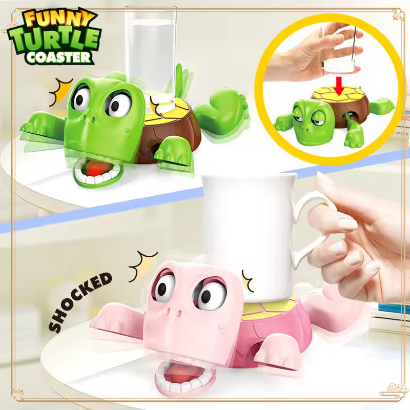 Cute Turtle Coasters Creative Turtle Gravity Water Cup Coaster ...