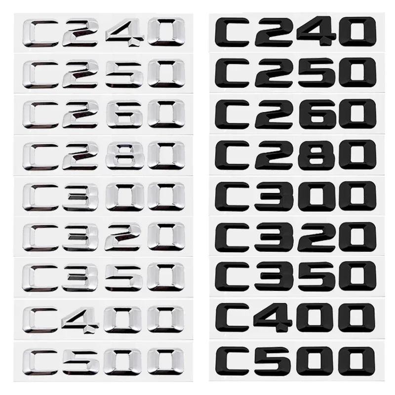 Matt Black GLE300 Car Letter Number Rear Boot Badge Emblem For Mercedes