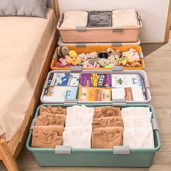 box storage storage cabinet Kotak simpanan pakaian di bawah katil ...