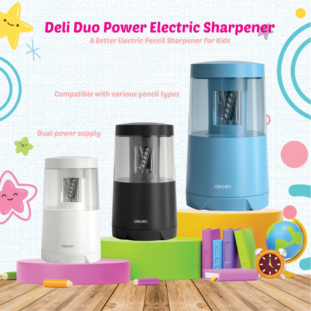 BH Portable USB Powered Pencil Sharpener Alat Tulis Kids Sekolah Auto ...