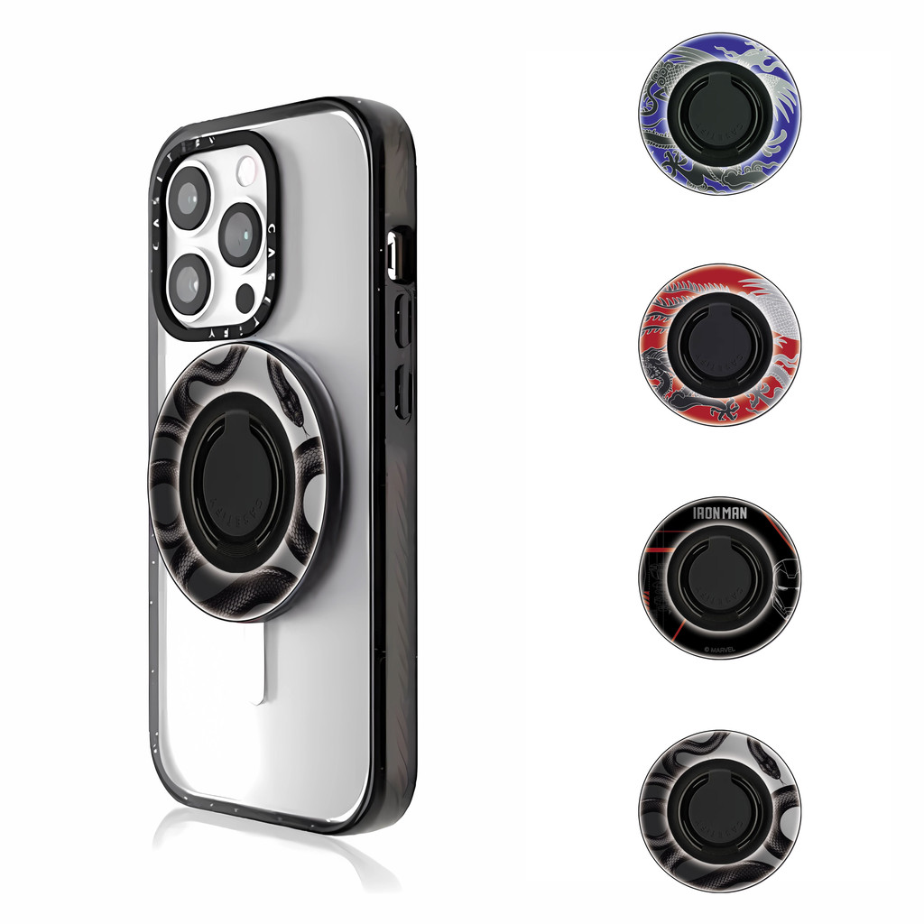 Black snake casetify Phone Holder Kickstand Cute Cartoon Creative ...