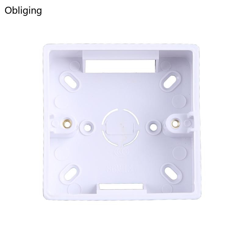 BLING 86X86 PVC Thickening Junction Box Wall Mount Cassette For Switch ...