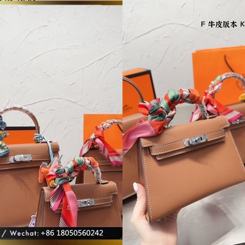 Original Quality 牛皮掌纹 赠丝 小马挂件马仕Kelly 凯莉 constance康康包,金棕色, esom掌纹小牛皮,材质 ...