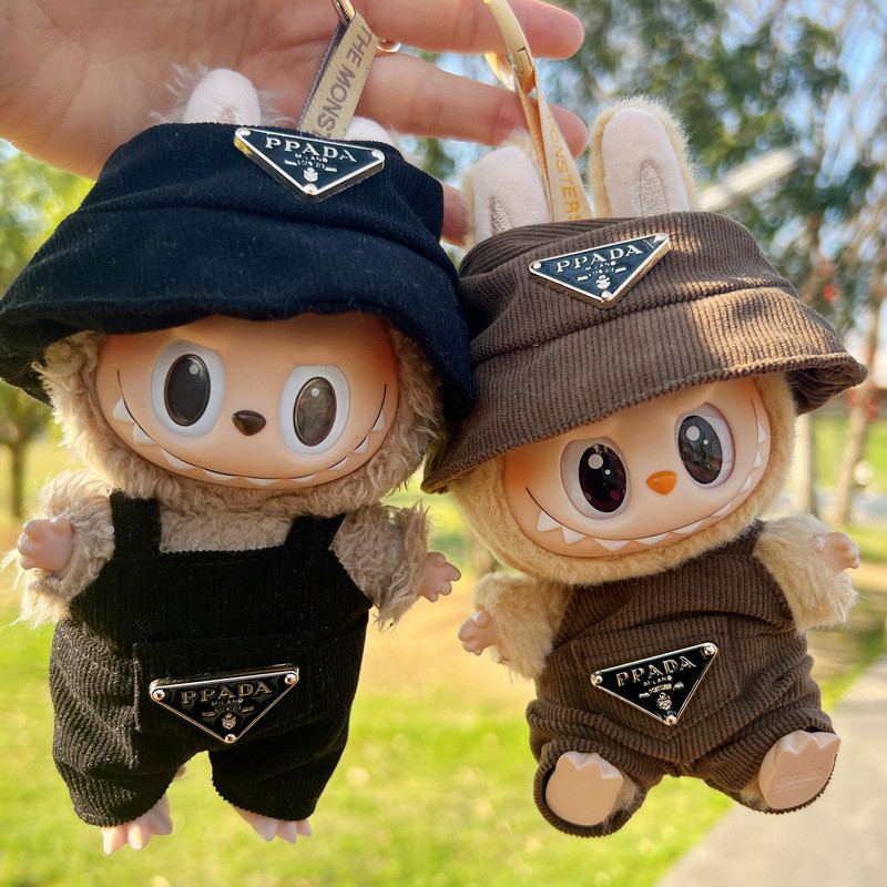 17cm Labubu First and Second Generation Sitting Party Vinyl Figures Big ...