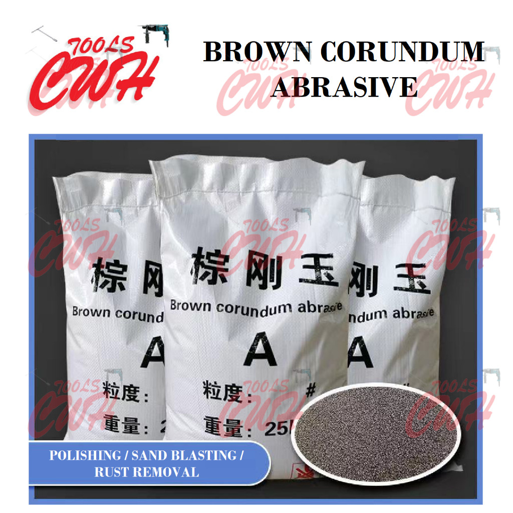 1KG BROWN CORUNDUM ABRASIVE alumina SAND POWDER SAND BLASTING ...