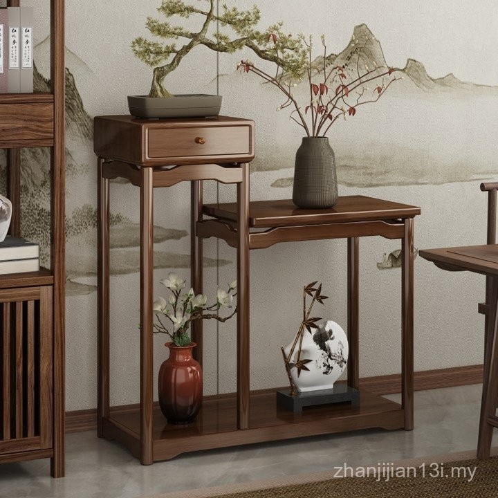 Bogu Rack Storage Flower Rack Living Room Floor-standing Solid Wood ...