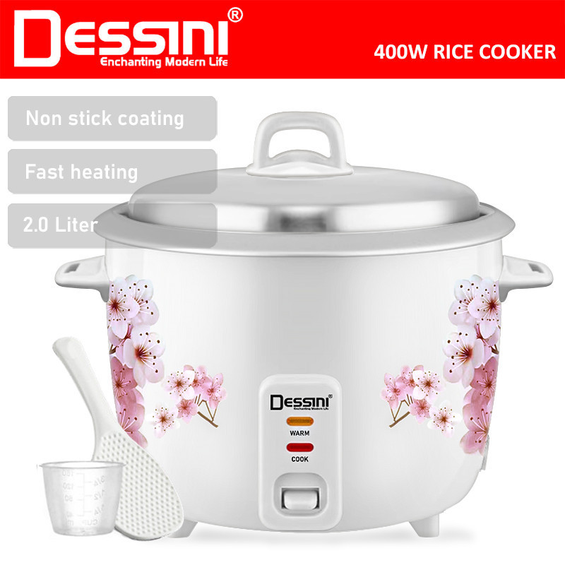 DESSINI ITALY 2.0L Electric Rice Cooker Non Stick Aluminium Inner Pot ...