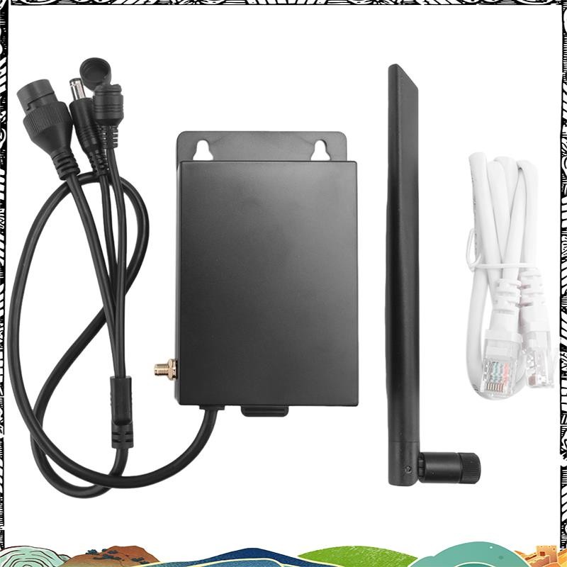 Outdoor 4G LTE WiFi Router Black with Sim Card Slot Waterproof Wireless ...