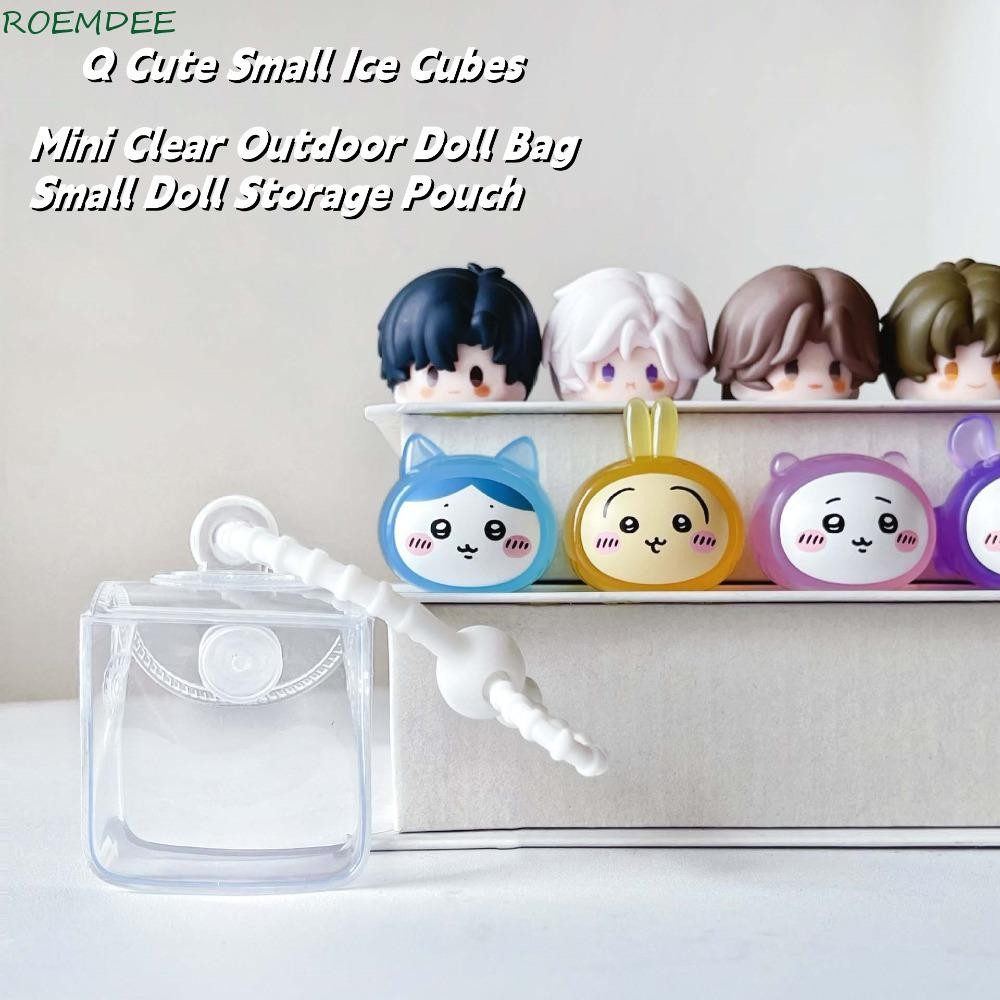 ROEMDEE Small Doll Storage Pouch, Q Cute Small Ice Cubes Pop Mart Mini ...