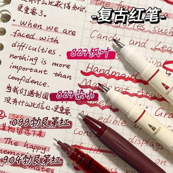 office stationary pen merah 1 box Pena merah batu titik cepat kering ...