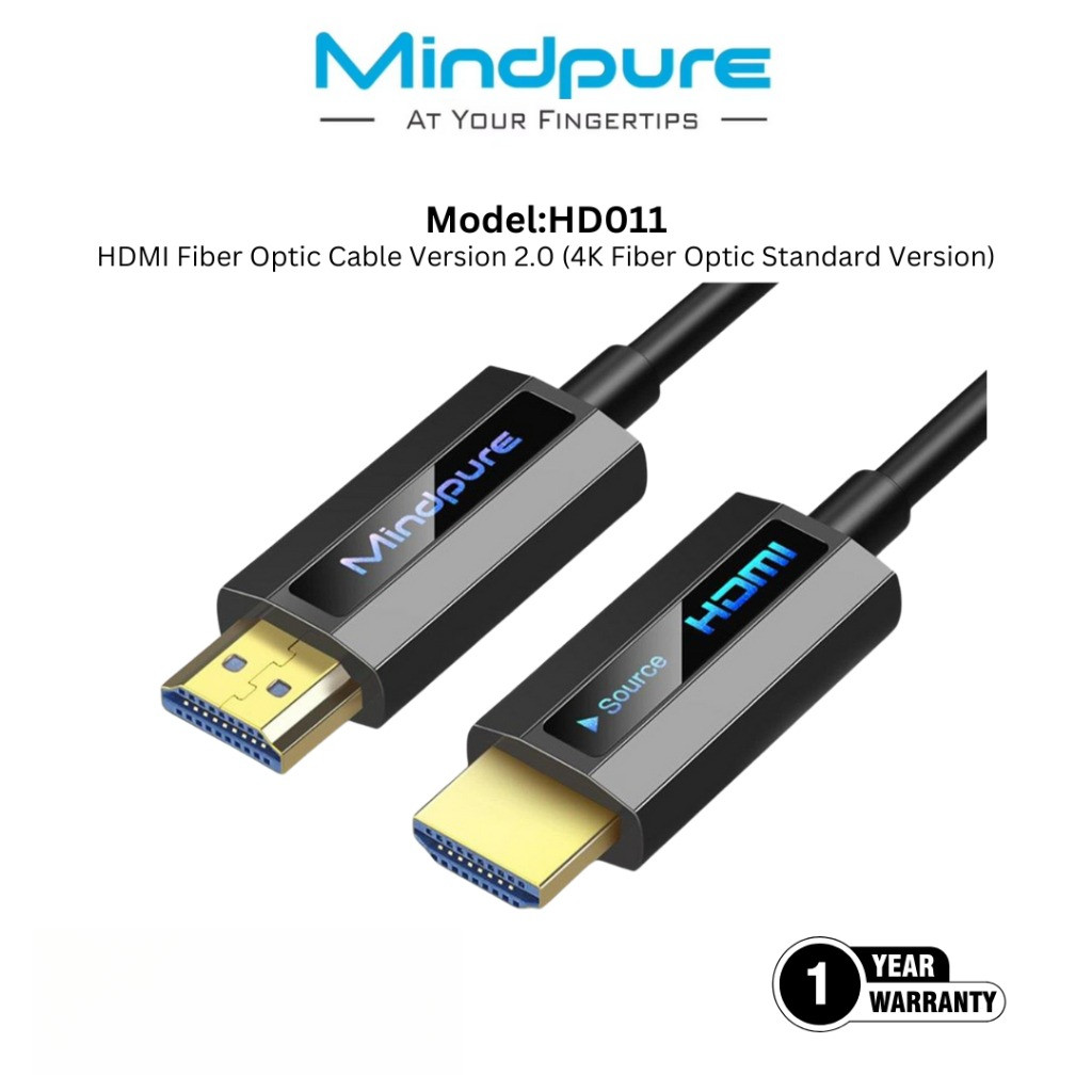 Mindpure HD011 4K HDMI 2.0 Optical Fiber Digital Cable | Shopee Malaysia