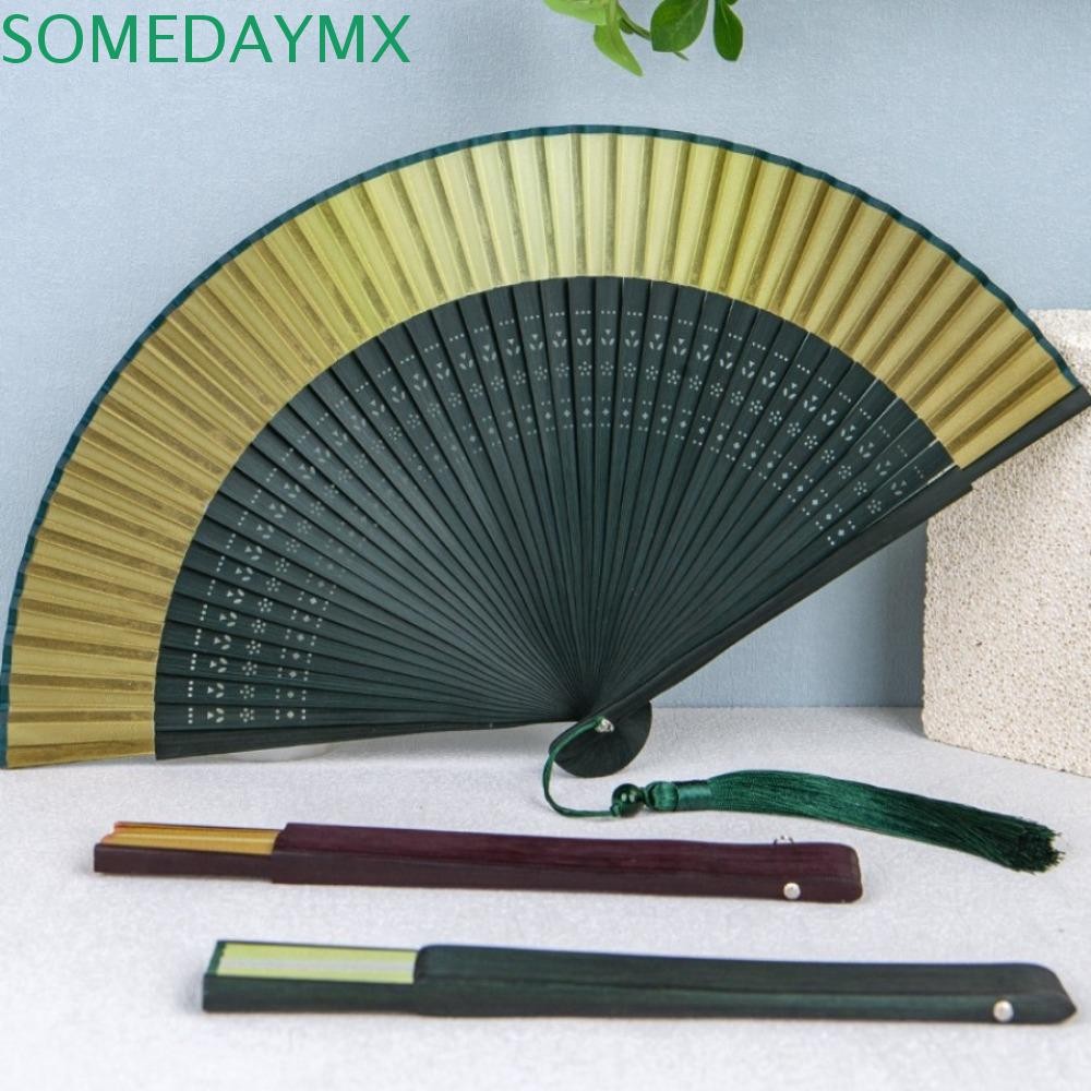 SOMEDAYMX Cheongsam Fan, Japanese Style Handheld Cherry Blossoms ...
