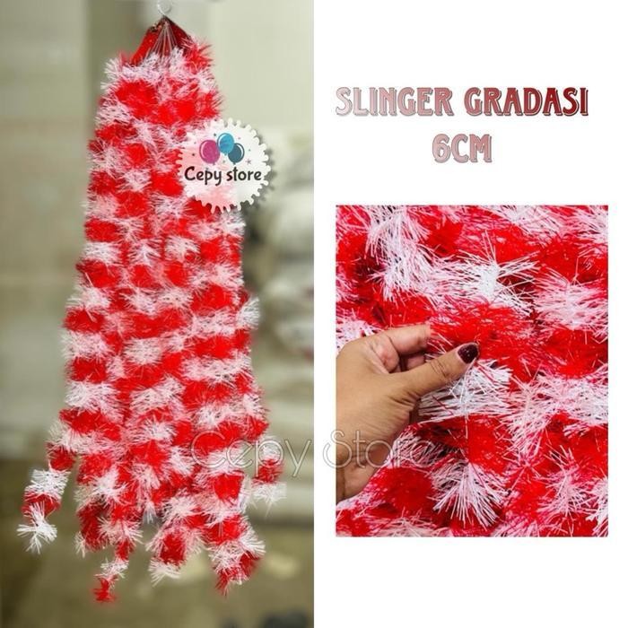 MERAH 3352-1 Gradation Red and White Slinger / August 17 Slinger ...