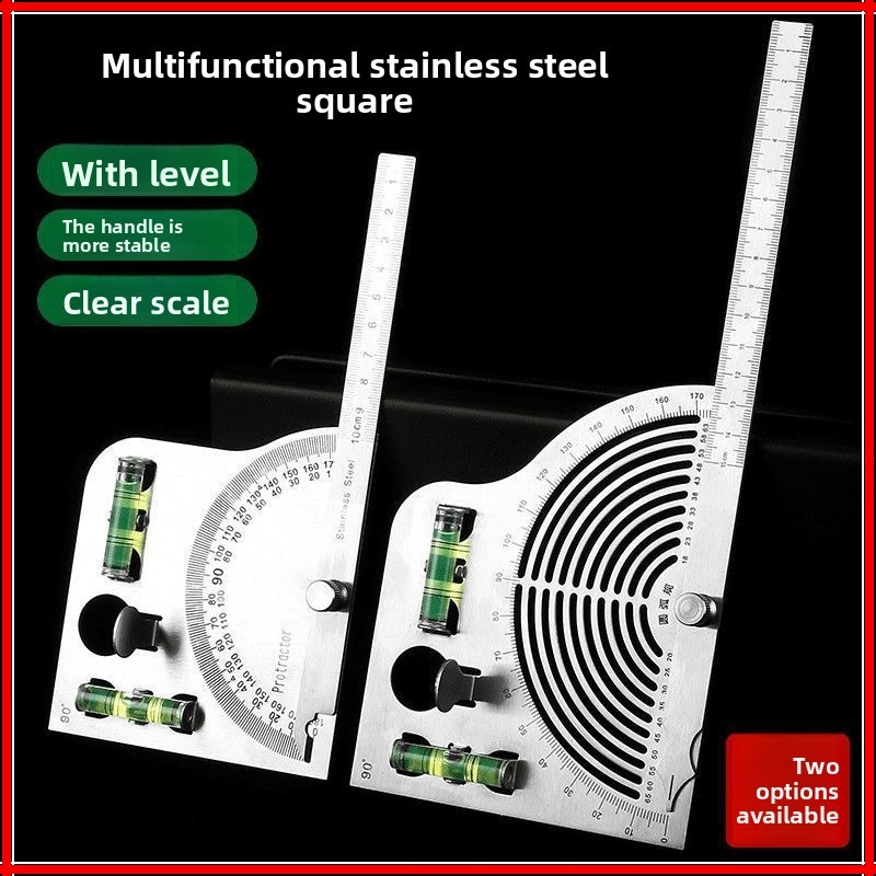 High-precision angle woodworking protractor measurement universal tool ...
