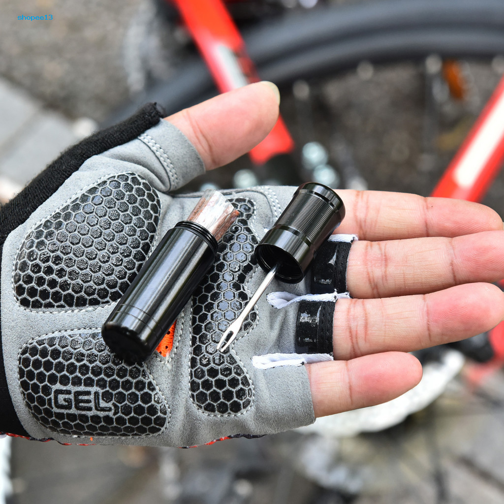 Kit De Réparation Pneu Tubeless Vélo - Portable, Pour MTB Et Route, Avec Outils