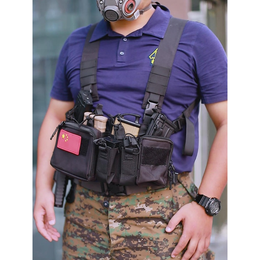 多功能弹挂轻量化肚兜D3胸挂战术背心防弹衣马甲作战备Multifunctional bounce lightweight bellyband ...
