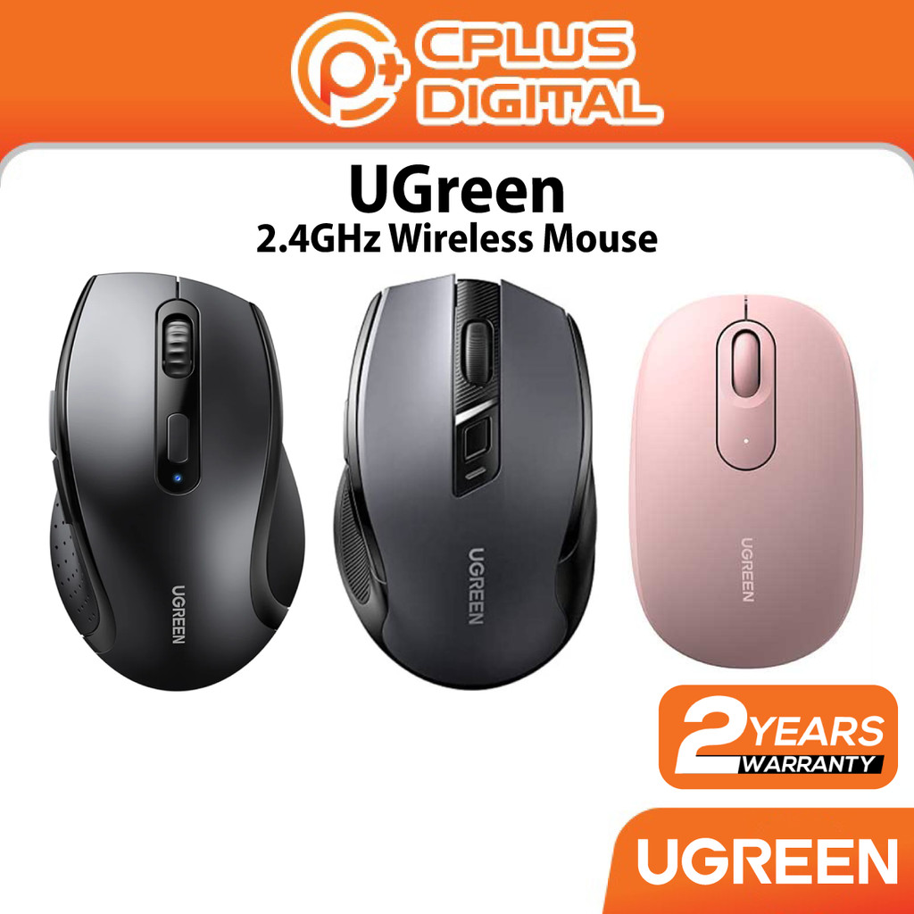 UGREEN Wireless Mouse 2.4GHz Silent Ergonomic 4000DPI MU105 MU006 M551 ...