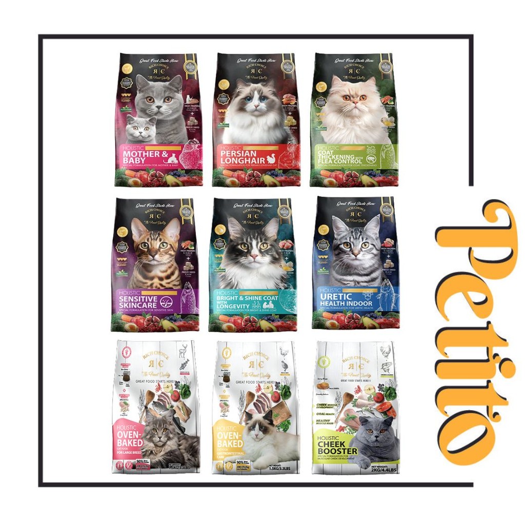 Rich Choice Holistic Dry Food 1.5kg 2kg / Makanan Kucing / Kering ...