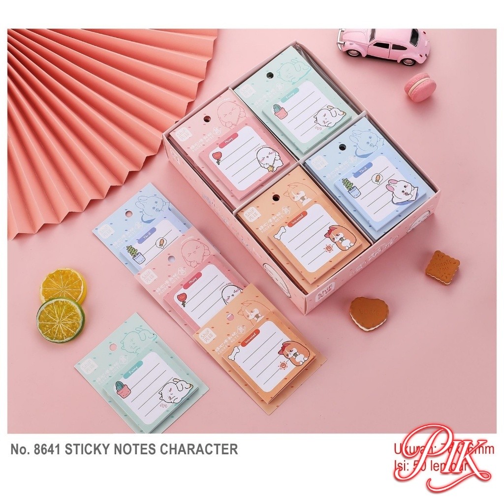 Apazada Character Memo Cute Character Sticky Note/ Notebook Bookmark ...