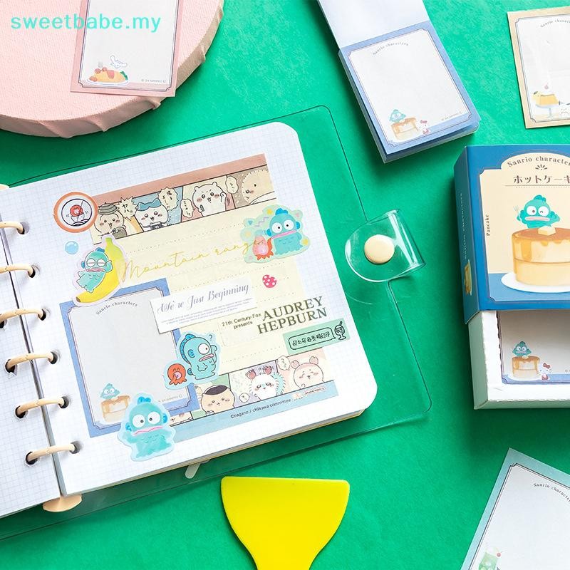 SWEETBABE 60Sheets Sanrio Kuromi Melody Sticky Note Label Notepad ...