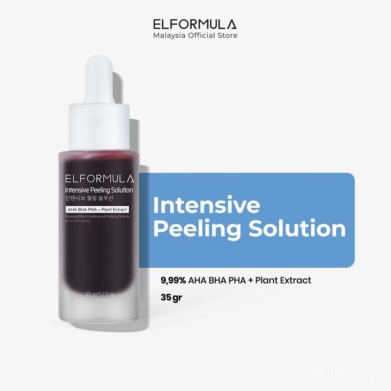 ELFORMULA penyelesaian pengelupasan intensif AHA BHA PHA Peeling Serum ...