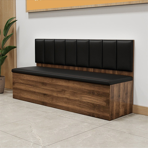 Custom Restaurant Booth Sofa Tea Restaurant Storage Cabinet Booth Solid ...