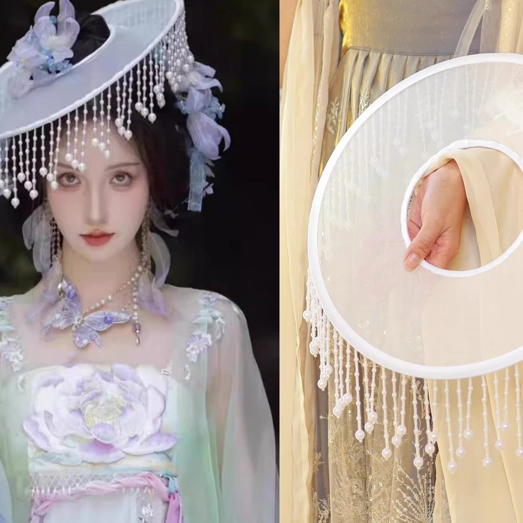 Yamazawa Same Style Curtain Hat Antique Hat Hanfu Catwalk Headdress ...
