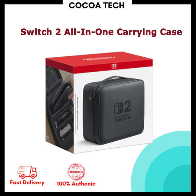 Nintendo Switch 2 All-In-One Carrying Case Black Color Original New in ...